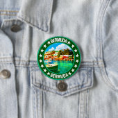 Badge Rond 7,6 Cm Bermudes (En situation)