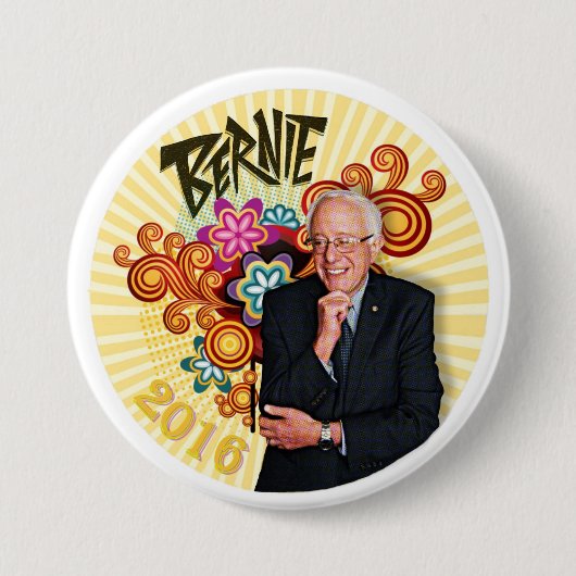 Badge Rond 7,6 Cm Bernie 2016 (Devant)