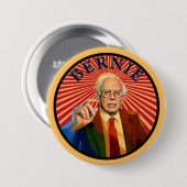 BADGE ROND 7,6 CM BERNIE 2016 (Devant & derrière)