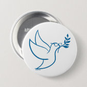 Badge Rond 7,6 Cm Bernie Peace Bird Pin (Devant & derrière)