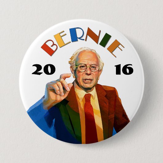 Badge Rond 7,6 Cm Bernie Sanders 2016 (Devant)