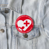 BADGE ROND 7,6 CM BESOIN D'AIDE/D'AIDE (En situation)