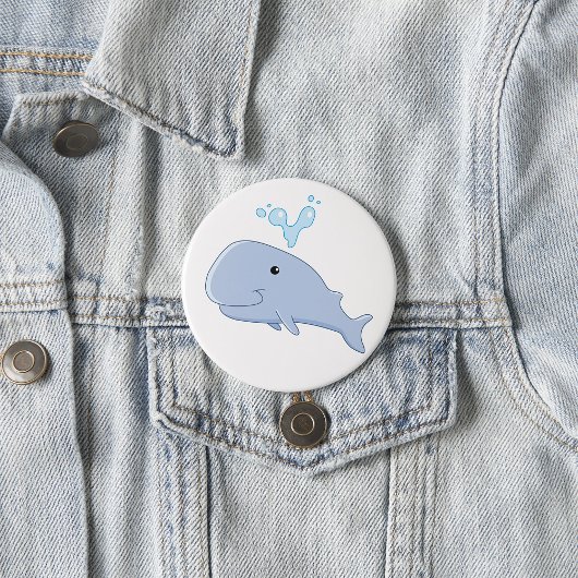 Badge Rond 7,6 Cm Bétale mignonne avec l'eau éclaboussure animal ado