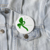 Badge Rond 7,6 Cm Beurre à ruban de sensibilisation verte (En situation)