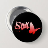 Badge Rond 7,6 Cm beurreESPIONS. (Devant & derrière)