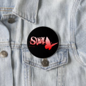 Badge Rond 7,6 Cm beurreESPIONS. (En situation)