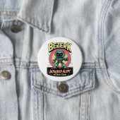 Badge Rond 7,6 Cm Bezerk Intruder Alert World Tour Retro Arcade  (En situation)