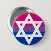 Badge Rond 7,6 Cm Bi et bouton juif (Devant & derrière)