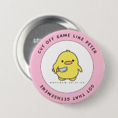 Badge Rond 7,6 Cm Bible Duckie (Devant & derrière)
