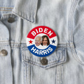 BADGE ROND 7,6 CM BIDEN / HARRIS (En situation)
