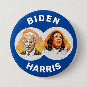 Badge Rond 7,6 Cm Biden Harris