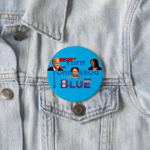 Badge Rond 7,6 Cm Biden Harris Bradshaw Tennessee, le bouton électo