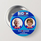 Badge Rond 7,6 Cm Biden/Klobuchar 2020 (Devant & derrière)