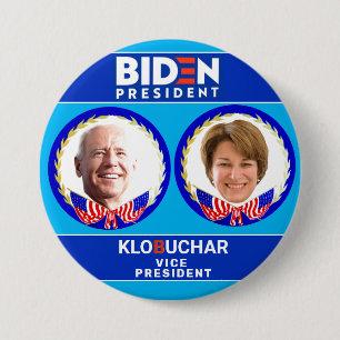Badge Rond 7,6 Cm Biden/Klobuchar 2020