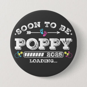 Badge Rond 7,6 Cm Bientôt être Poppy 2025 Chargement du bouton rond