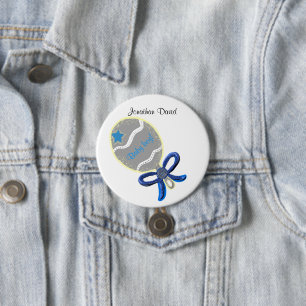 Badge Rond 7,6 Cm Bienvenue Bébé Garçon Bouton