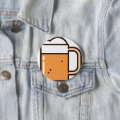 Badge Rond 7,6 Cm bière (En situation)