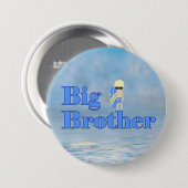 Badge Rond 7,6 Cm Big Brother Surfer Boy Sibling       (Devant & derrière)