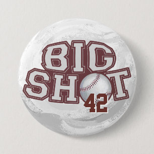 Badge Rond 7,6 Cm Big Shot Basball