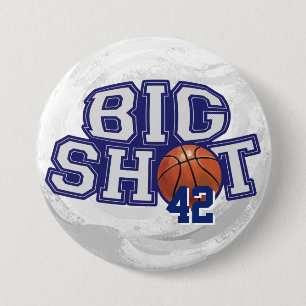 Badge Rond 7,6 Cm Big Shot Basket