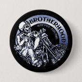 Badge Rond 7,6 Cm Biker Brotherhood (Devant)