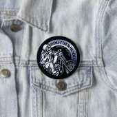 Badge Rond 7,6 Cm Biker Brotherhood (En situation)