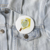 Badge Rond 7,6 Cm Binary Data Magnification de verre Recherche de fi (En situation)