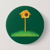 Badge Rond 7,6 Cm Bird House (Devant)