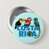 Badge Rond 7,6 Cm Birdorable Costa Rica (Devant & derrière)