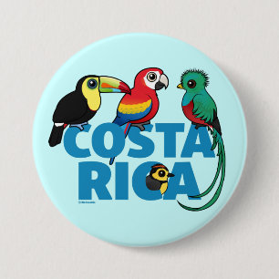 Badge Rond 7,6 Cm Birdorable Costa Rica