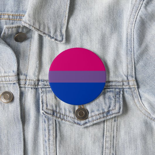 Badge Rond 7,6 Cm Bisexual pride (En situation)