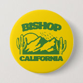 Badge Rond 7,6 Cm Bishop California (Devant)
