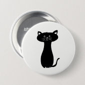 Badge Rond 7,6 Cm Black Cartoon Kitty (Devant & derrière)