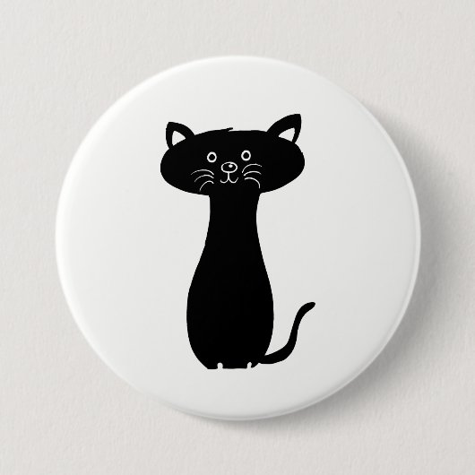 Badge Rond 7,6 Cm Black Cartoon Kitty (Devant)