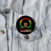 Badge Rond 7,6 Cm Black Freedom Free Ish depuis 1865 Junetdix (En situation)