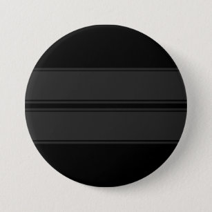 Badge Rond 7,6 Cm Black Grey Dual Race Stripes Metal Button