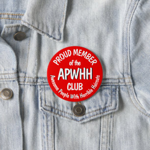 Badge Rond 7,6 Cm Blague de coupe de cheveux