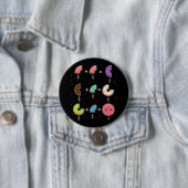 Badge Rond 7,6 Cm Blagues de maths sur les fractions de beignets (En situation)