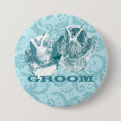 Badge Rond 7,6 Cm Bluestone Turquoise Western Horse Ranch Farm Maria (Devant)