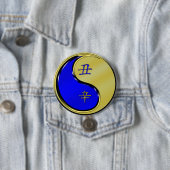 Badge Rond 7,6 Cm Bœuf de Métal (En situation)