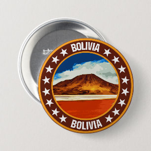 Badge Rond 7,6 Cm Bolivie