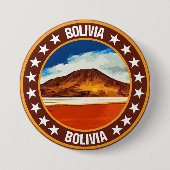 Badge Rond 7,6 Cm Bolivie (Devant)