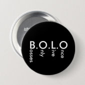 BADGE ROND 7,6 CM BOLO (Devant & derrière)