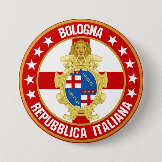 Badge Rond 7,6 Cm Bologne (Devant)