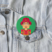 Badge Rond 7,6 Cm Bombero (En situation)