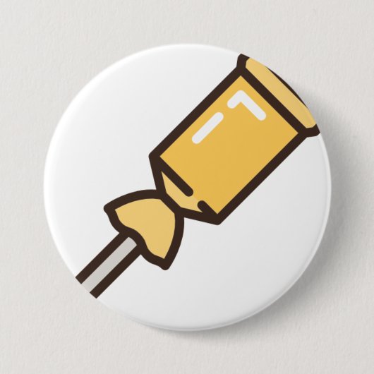 Badge Rond 7,6 Cm bonbon-bâton-1 (Devant)