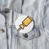 Badge Rond 7,6 Cm bonbon-bâton-1 (En situation)