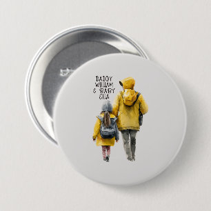 Badge Rond 7,6 Cm Bond père et fille