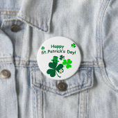 Badge Rond 7,6 Cm Bonne Saint Patrick's Day (En situation)