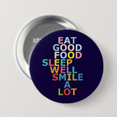 Badge Rond 7,6 Cm Bonne vie (Devant & derrière)